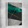 Emerald Gloss white framed canvas - part of our high quality canvas abstract wall art collection