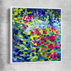 Flourished Dots white framed canvas - part of our high quality canvas abstract wall art collection