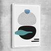 Formations Three white framed canvas - part of our high quality canvas abstract wall art collection