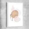 Geometric Circles white framed canvas - part of our high quality canvas abstract wall art collection