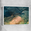 Golden Mist white framed canvas - part of our high quality canvas abstract wall art collection