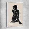 Matisse Shadow One white framed canvas - part of our high quality canvas abstract wall art collection