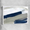 Navy Ocean white framed canvas - part of our high quality canvas abstract wall art collection