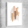 Neutral Strokes One white framed canvas - part of our high quality canvas abstract wall art collection
