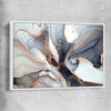 Ocean Depths white framed canvas - part of our high quality canvas abstract wall art collection
