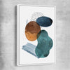 Ocean Tones Three white framed canvas - part of our high quality canvas abstract wall art collection