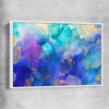 Purple Vibrancy white framed canvas - part of our high quality canvas abstract wall art collection