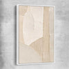 Quiet Forms white framed canvas - part of our high quality canvas abstract wall art collection
