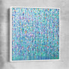 Sparkly Water Square white framed canvas - part of our high quality canvas abstract wall art collection