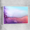 Sunset Orange white framed canvas - part of our high quality canvas abstract wall art collection
