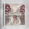 Twirl, Paris Dance white framed canvas - part of our high quality canvas abstract wall art collection