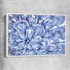 Watercolour Flowers white framed canvas - part of our high quality canvas abstract wall art collection