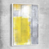 Yellow Pastel white framed canvas - part of our high quality canvas abstract wall art collection