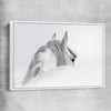 Animal wall art and canvas prints of Andalusian Horse with white framed canvas