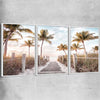 Beach and coastal wall art print of Florida Sunrise Set with white framed canvas