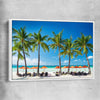 Beach and coastal wall art print of Boracay Paradise with white framed canvas
