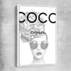 Coco Hydrangea white framed canvas - part of our high quality fashion canvas wall art and prints collection