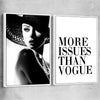 More Issues Pair white framed canvas - part of our high quality fashion canvas wall art and prints collection