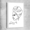 Simple Elegance white framed canvas - part of our high quality fashion canvas wall art and prints collection