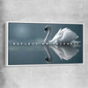 Reflect On Yourself white framed canvas - part of our high quality fashion canvas wall art and prints collection