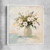 Floral print of Wildflower Market with white framed canvas