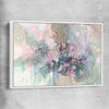 Floral print of Beautiful Sakura Flowers with white framed canvas