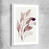 Floral print of Floral Texture Two with white framed canvas