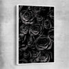 Floral print of Hidden Roses with white framed canvas