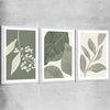 Floral print of Vintage Floral Set with white framed canvas