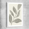 Floral print of Vintage Floral Three with white framed canvas