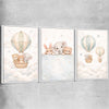 Sweet Dreams Set white framed canvas is a nursery canvas wall art and print suited for childrens nursery area