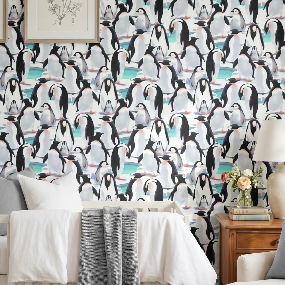 Penguin Parade Wallpaper