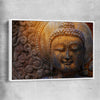 Rock Buddha white framed canvas is a high quality print in our city skyline, travel prints and maps collection
