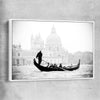 Venice Gondola Ride white framed canvas is a high quality print in our city skyline, travel prints and maps collection