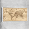 Vintage Map white framed canvas is a high quality print in our city skyline, travel prints and maps collection