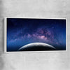 Space prints and wall art of Earth View with white framed canvas