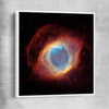 Space prints and wall art of Helix Nebula with white framed canvas