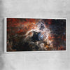 Space prints and wall art of Tarantula Nebula with white framed canvas