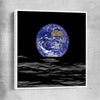 Space prints and wall art of The Earth with white framed canvas
