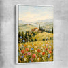 Golden Field Strokes white framed canvas is a high quality print in our city skyline, travel prints and maps collection