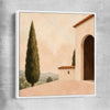 Tuscan Morning white framed canvas is a high quality print in our city skyline, travel prints and maps collection