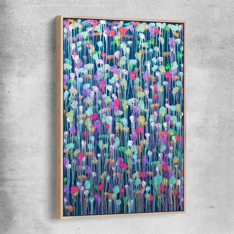 Another Dimension raw oak framed canvas - part of our high quality canvas abstract wall art collection