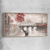 Breathless Melody raw oak framed canvas - part of our high quality canvas abstract wall art collection