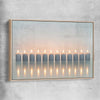 Candle Meditation raw oak framed canvas - part of our high quality canvas abstract wall art collection