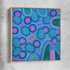 Colours are Encryptic raw oak framed canvas - part of our high quality canvas abstract wall art collection