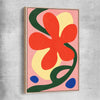 Coral Petal raw oak framed canvas - part of our high quality canvas abstract wall art collection
