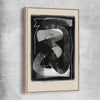 Dark Flow raw oak framed canvas - part of our high quality canvas abstract wall art collection