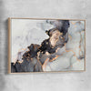 Darkened Gold raw oak framed canvas - part of our high quality canvas abstract wall art collection
