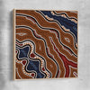 Dots of Time raw oak framed canvas - part of our high quality canvas abstract wall art collection