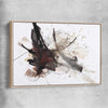 Energy Burst raw oak framed canvas - part of our high quality canvas abstract wall art collection